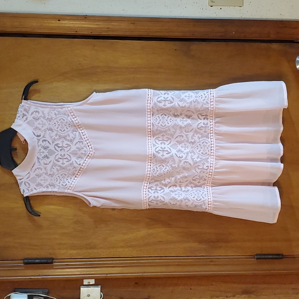 NWOT- Bebop rayon and lace sleeveless dress.